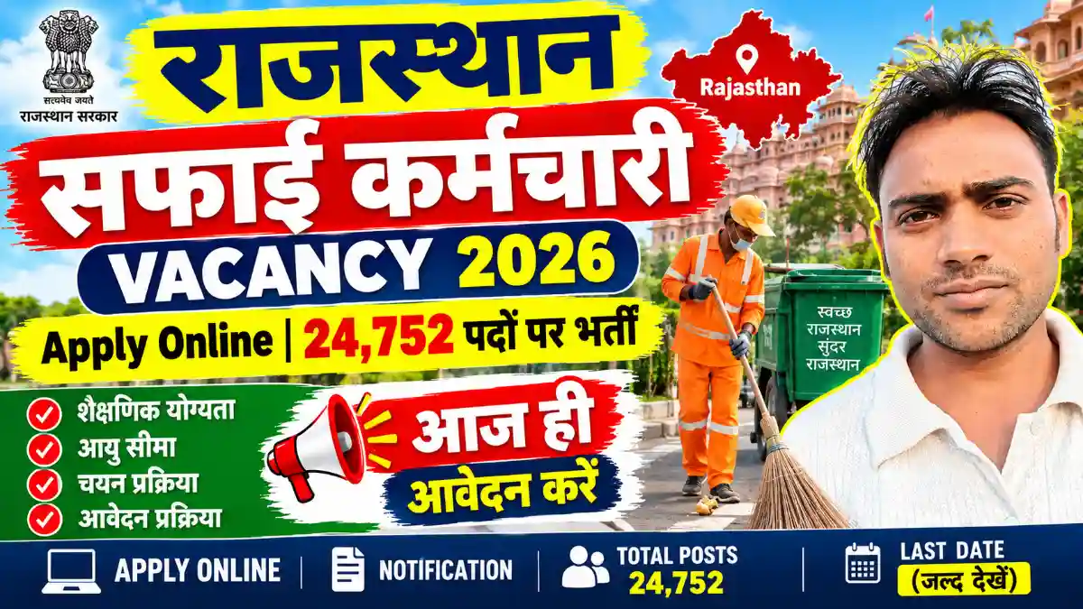 Rajasthan Safai Karamchari Bharti 2026 Online Form